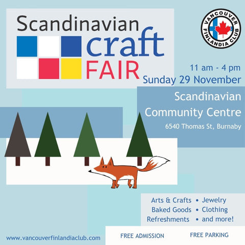 Scandinavian Craft Fair Burnaby Nov 29