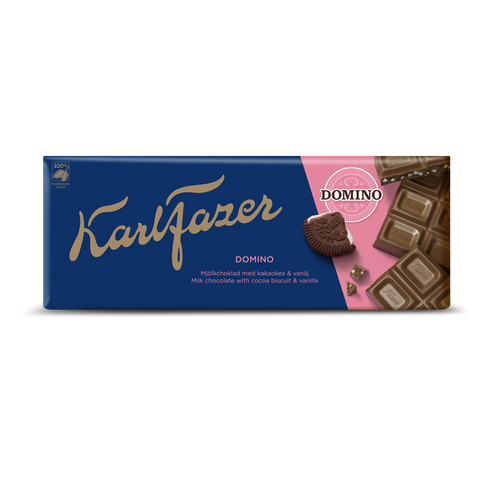 Fazer Domino Vanilla Chocolate Bar