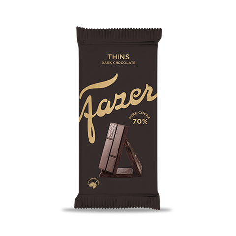 Fazer Thins Dark Chocolate 95g