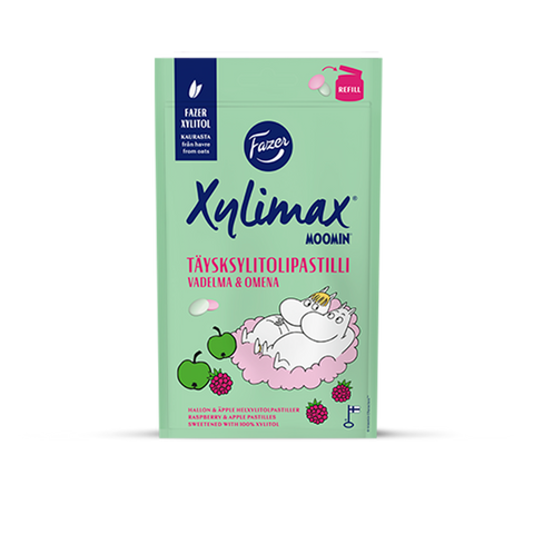 Fazer Xylimax Moomin Raspberry & Apple Pastilles