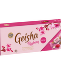 FinnGoods Fazer Geisha Raspberry milk chocolate box with hazelnut nougat filling and pink cherry blossom design
