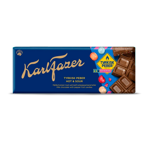 Fazer Tyrkisk Peber Hot & Sour Chocolate Bar