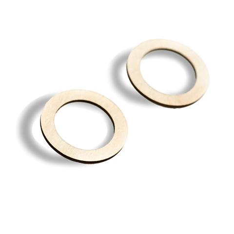 Valona Korona Hoop Earrings Wood