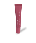 Pink lip balm tube with 'Lumene' branding on a white background