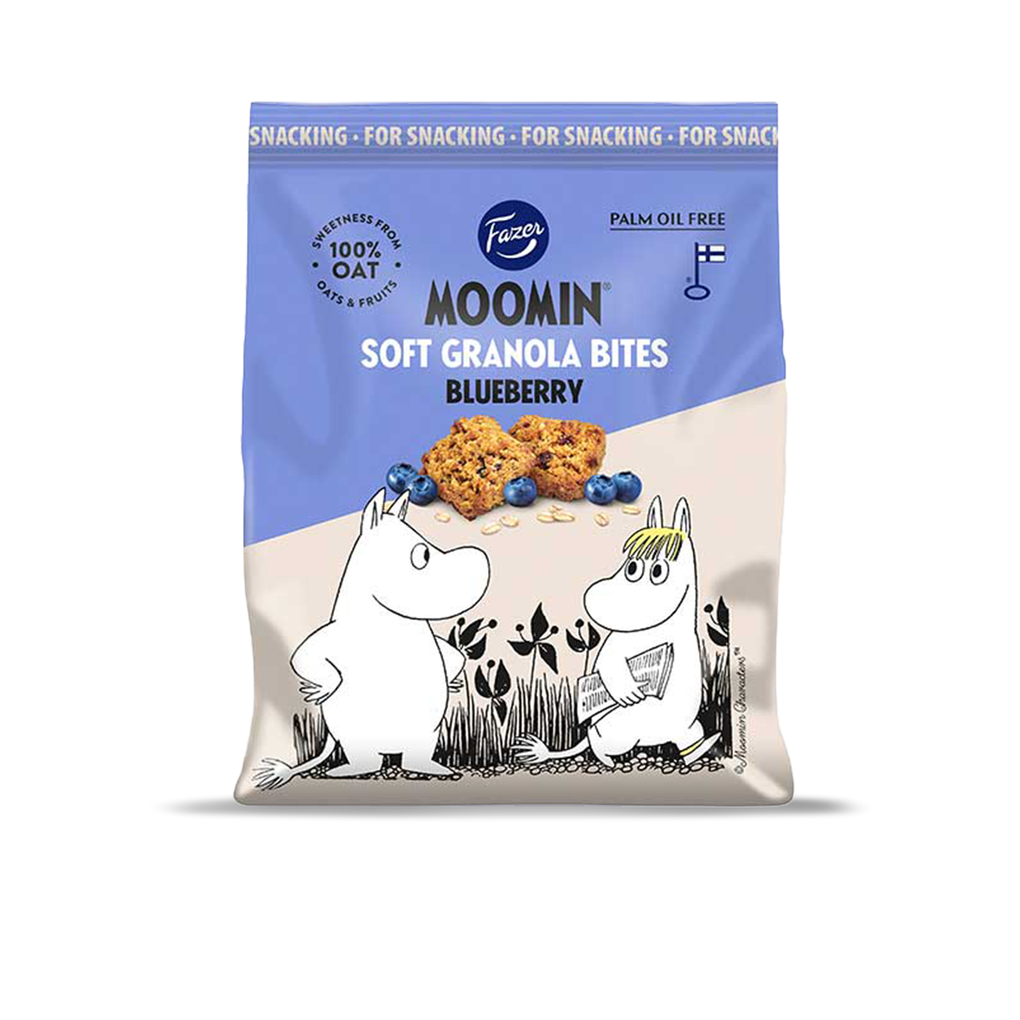 Fazer Moomin Soft Granola Bites Blueberry – FinnGoods
