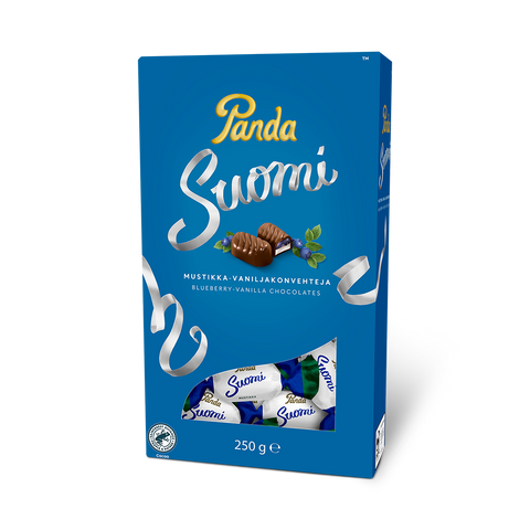 Panda Suomi Blueberry-Vanilla Chocolates