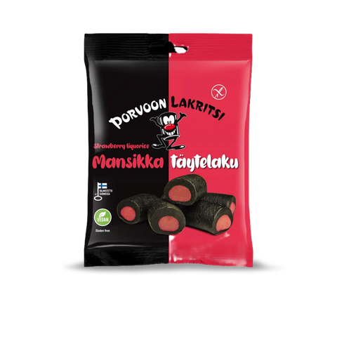 Porvoon Gluten Free Strawberry Filled Licorice