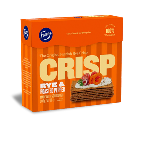 Fazer Oululainen Crisp Rye and Roasted Pepper