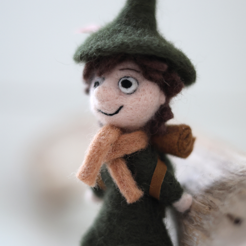Moomin Handmade Felt Snufkin Figurine