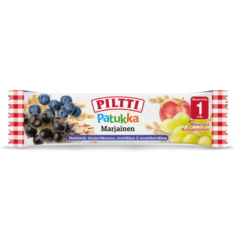 Piltti Berry Snack Bar for Toddlers